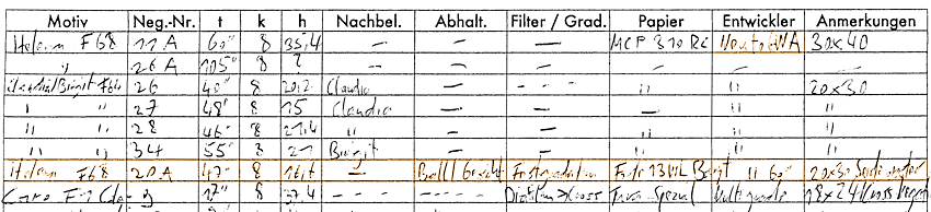 Labordatenblatt
