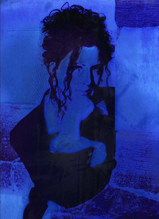 Pseudosolarisation mit Blautonung